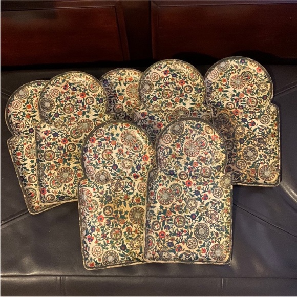 Very unique vintage Japanese Viking snack trays!! - Picture 1 of 9